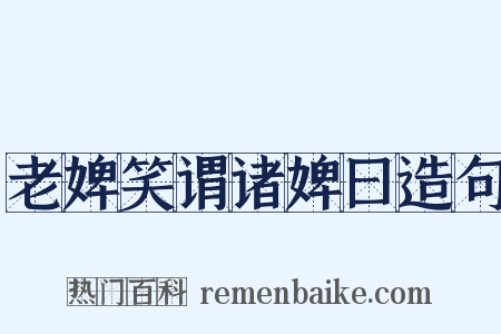 老婢笑谓诸婢曰造句是什么意思的图片